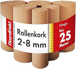 Floordirekt Rouleau de liège 100 x 300 cm, 8 mm, sous-couche d