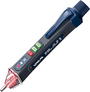 Détecteur de Tension sans Contact avec Lampe de Poche, Testeur Électrique avec Buzzer Sonore et Lumineux pour Electricien, 12V~1000V (mode sensible) / 24V~1000V (mode normal), Venlab