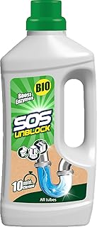 Green - Déboucheur biologique - Formule enzymatique - 900 ml - Traitement et entretien écologique des canalisations - Elimine les mauvaises odeurs